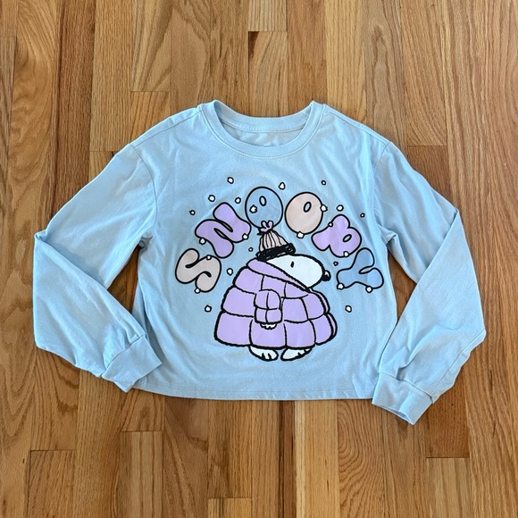 Peanuts Other - Girls’ Peanuts Snoopy Long Sleeve Graphic Tee, Size 8